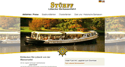 Desktop Screenshot of luebecker-barkassenfahrt.de